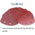thumbnail image 3 of Pack of 60 Sanding Sheets, Sanding Paper 40/60/80/100/120/180/240/320/400/800 Ideal for Multi-Purpose Sander, 3 of 5