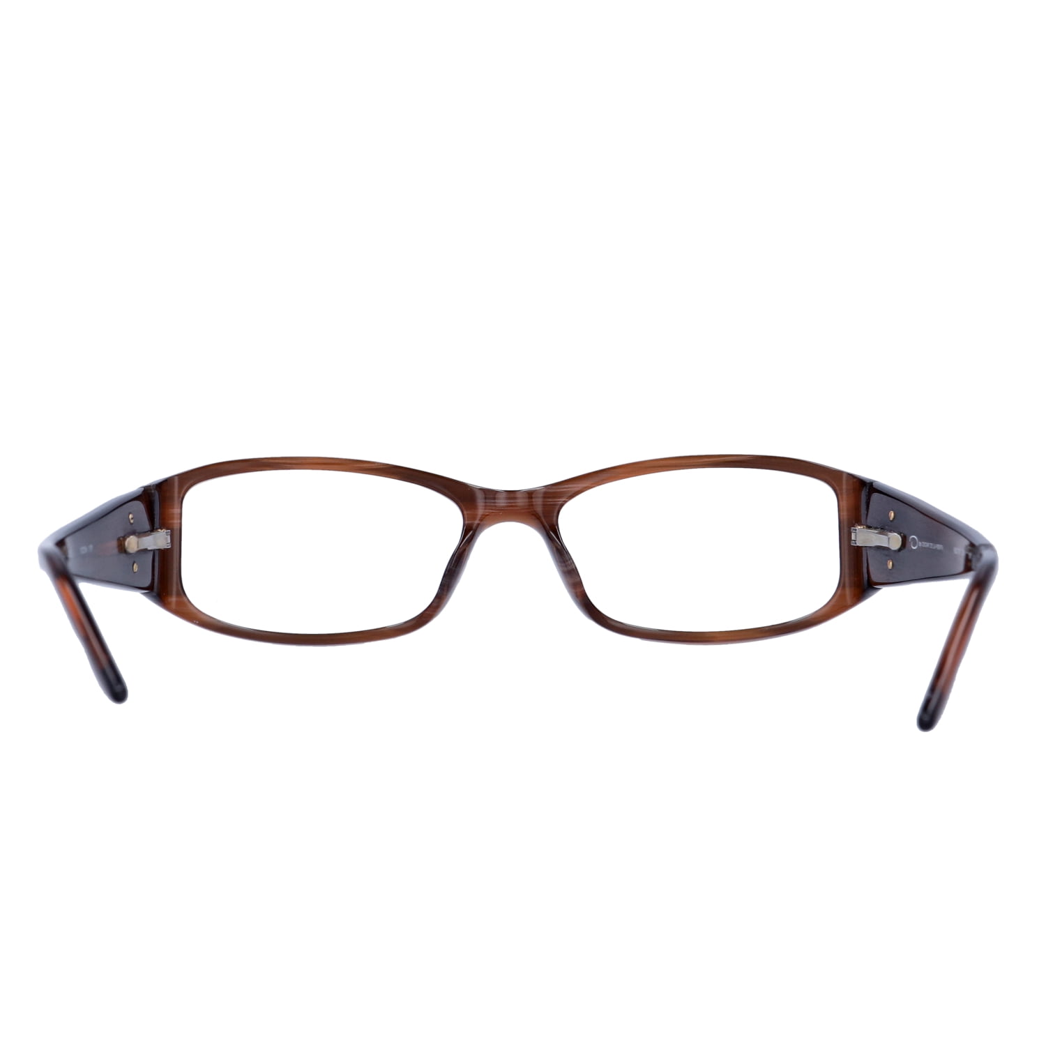 Oscar Women's OSL702 Round Prescription Eyeglasses with Case, Brown