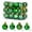 Green, variant on Tyidzon 24Pcs 1.18" Small Christmas Ball Ornaments Shatterproof Christmas Decorations Tree Balls for Holiday Wedding Party Decor