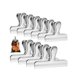 thumbnail image 2 of 10 PCS clip Bag stainless steel clip closure, closed food packaging closure bag for food storage, perfect for home kitchen or office supplies 7.7 cm, 2 of 5