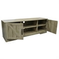 thumbnail image 5 of 59 in. Wood Oak TV Stand with 2 Storage Cabinets Fits TV's up to 59 in., 5 of 7