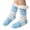 Light Blue, variant on Xijirk Women Vintage Fair Isle Pattern Lined Crew Socks Warm Winter Non Indoor Home Socks Size:One Size