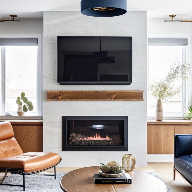 Modern Ember Cody 48 Inch Floating Wood Fireplace Mantel Shelf | Driftwood  Color - Wooden Shelf with Symmetrical Top u0026 Bottom Molding - Walmart.com
