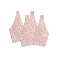 thumbnail image 1 of Sujetador de encaje de 2 piezas para mujer, sin aros, Tops cortos suaves Irfora Ropa interior de mujer, 1 of 4