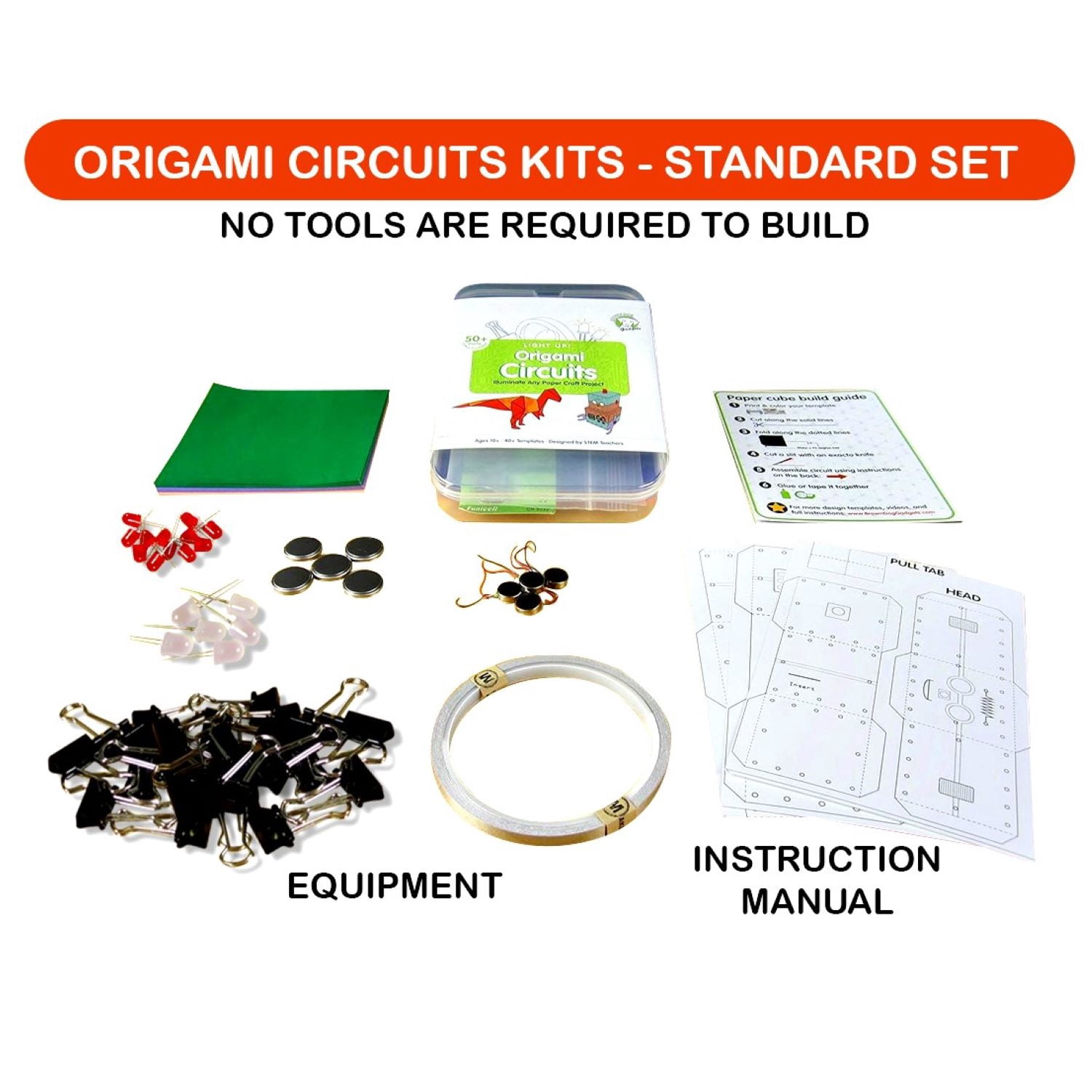 Brown Dog Gadgets Origami Circuits Standard Kit – Interactive STEM Kit for Circuitry & Art
