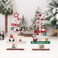 thumbnail image 2 of 2 piezas de decoraciones navideñas, muñecos sin rostro pintados de madera, adornos, artesanías de madera, 2 of 5