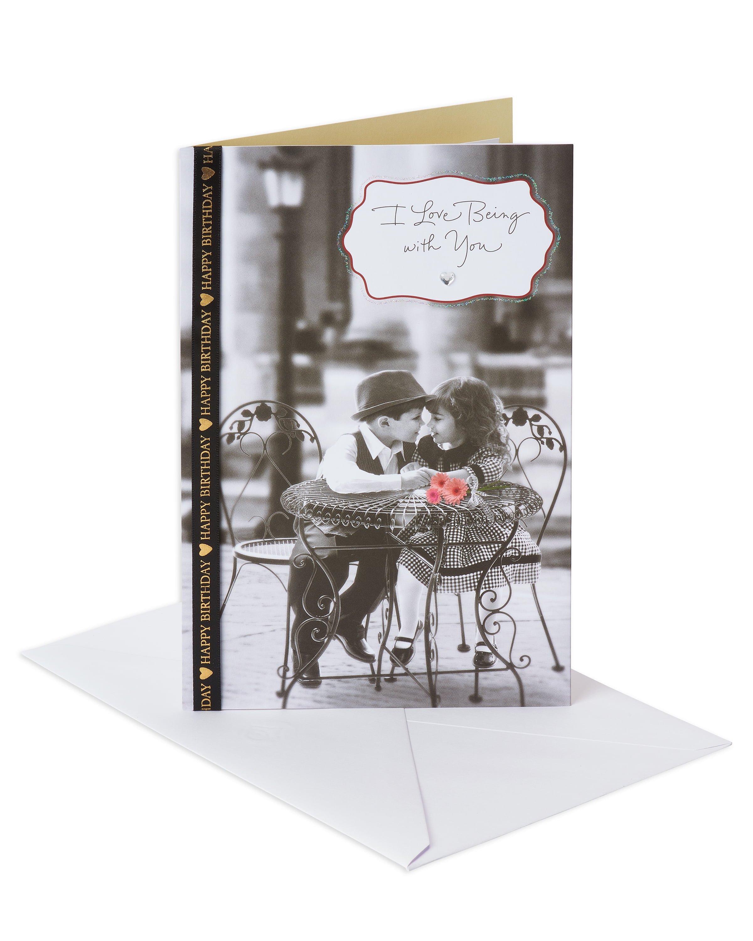 Romantic Birthday Music Greeting Card w//Envelope “Being With You” NEW