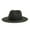 Black, variant on Womens Mens Wide Brim Straw Panama Hat Fedora Summer Beach Sun Hat UPF Straw Hat for Women