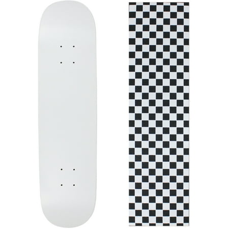 Skateboard Deck Blank Dipped White 7.5