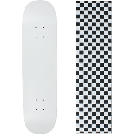 Skateboard Deck Blank Dipped White 8.5  Checker White Grip price history on PriceWatchPro
