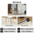 thumbnail image 6 of Set of 4 Dining Chairs, Stylish Modern Style, Suitable for Dining Room, with Sturdy Sliver Metal Legs., 6 of 8