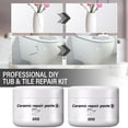 KITPIPI Tile Repair Paste,Tub Tile and Shower Repair Kit,Marble Bathtub