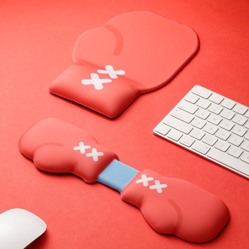Boxing Gloves Silicone Keyboard Hand Rest Wrist Support Mouse Pad Cute And Comfortable Palm Rest