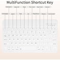 thumbnail image 5 of Detachable Wireless Keyboard Cover for iPad 7/8/9 Gen 10.2", Slim Folio Case with Apple Pencil Slot Adjustable Stand Auto Sleep Wake,Cream White, 5 of 10