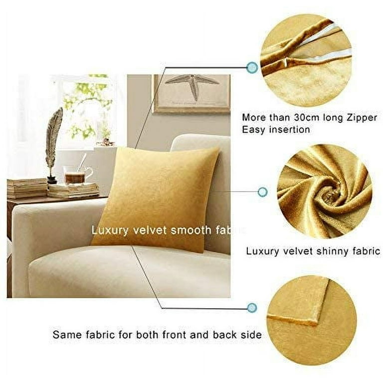 GIGIZAZA Decorative Small Lumbar Pillow Covers,Set of 2 Cushion Covers Velvet Cream Pillows,Sofa Throw 12 x 20 Pillow Covers