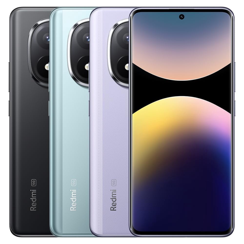 Xiaomi Redmi Note 14 Pro+ Plus 5G + 4G LTE for Tmobile Mint Tello & Global 256GB + 8GB NFC 6.67" 120Hz 200MP Pro AI Camera Model 24115RA8EG Unlocked Dual Sim Midnight Black Midnight Black
