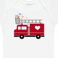 thumbnail image 4 of Inktastic Easter Red Firetruck with Pink Hearts Boys or Girls Baby Bodysuit, 4 of 5