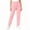 Pink, variant on Puyaiuu Womens Solid Loose Elastic Waist Scrub Pants With Side Pockets Medical Work Trousers Light Blue M Gift