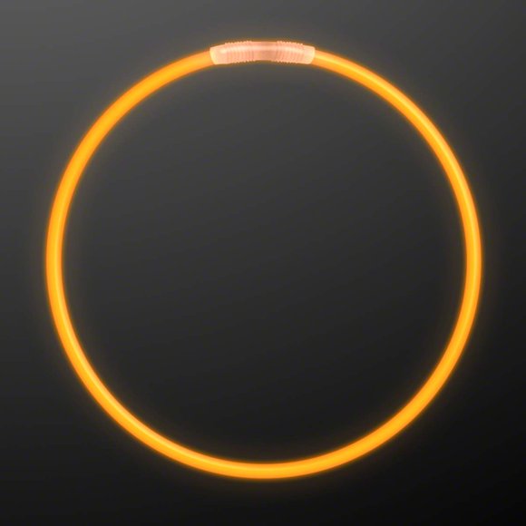 Colliers Premium Lumineux 50 22 Pouces en Orange