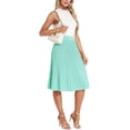 thumbnail image 2 of ZXIHZF Jupe Midi Plissée Fluide en Chiffon Classique pour Femmes, 2 of 7