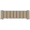thumbnail image 1 of "Versare Room Divider 360 Portable Wall Partition | 9 Panels Wide | 25' x 6'10" Rye Fabric Panels", 1 of 7