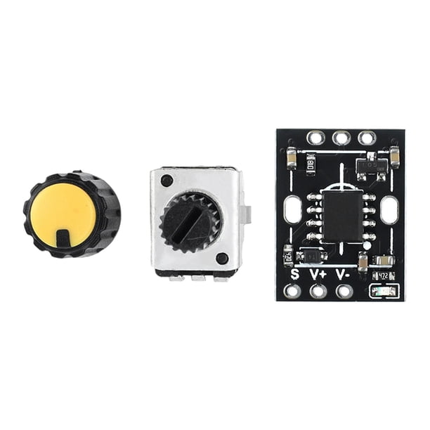 Controlador de velocidad del ventilador PWM con perilla, accesorios livianos, regulador del ventilador Sin ensamblar