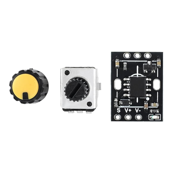 Controlador de velocidad del ventilador PWM con perilla, accesorios livianos, regulador del ventilador Sin ensamblar