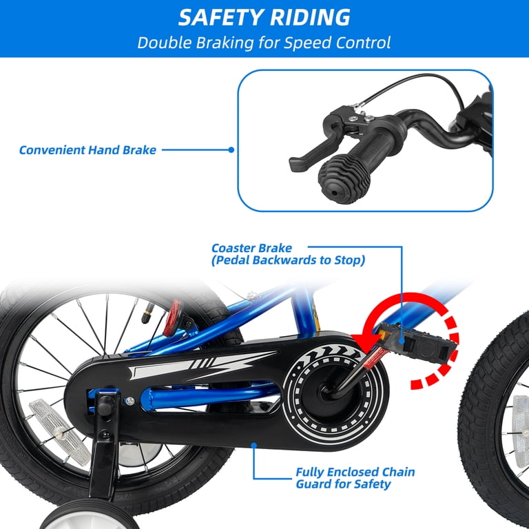 XJD 12 14 16 Inch Boys Bike with Training Wheels for kids Ages 3-9