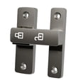 thumbnail image 2 of Pestillo de cerradura de puerta de granero, hebilla de puerta luminosa de 180 degree, aleación de zinc resistente para protección Gris, 2 of 8
