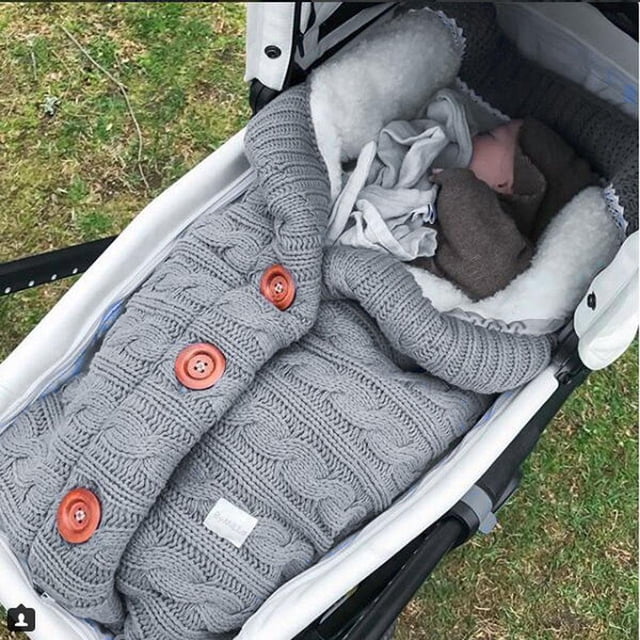 De Dormir Para Bebés Tejer Sobre Recién Nacido De Dormir Para Silla Gris CUTICAT Swaddle para dormir infantil