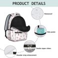 thumbnail image 4 of Pioneer Flower Floral Print Pattern Backpack for School, Cute School Bag with Adjustable Shoulder Straps and Padded Back, 15.3"x11"x7.1", 4 of 5