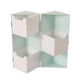 thumbnail image 4 of Organizador de maquillaje multifuncional, caja de exhibición para cosméticos, plegable Verde, 4 of 9