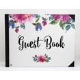 thumbnail image 3 of Darling Souvenir White Floral & Leaves Printed Hardbound Cover Guestbook For Wedding Guest Sign In Book Registry-9 x 12 Inches, 3 of 5