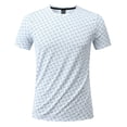 thumbnail image 4 of Summer T Shirts for Men Crewneck Quickly Dry Athletic Running Gym Workout Short Sleeve Shirts Mens Printed Round Neck Lightweight Breathable Moisture Wicking Outdoor Hiking Tee Tops, 4 of 7