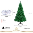 thumbnail image 3 of Arbol Navidad Artificial Frondoso 2.10m + Luces45m Navideña Sky Green SIN MODELO, 3 of 10