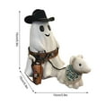 thumbnail image 2 of Ghost Walking Dog Statue, 2024 Upgrade Cowboy Ghost Walking Dog Halloween Decorations, Cute Halloween Ghost Walking Dog Statue, Spooky Ghost Dog Halloween Figurine, Halloween Ghost Decor, 2 of 7