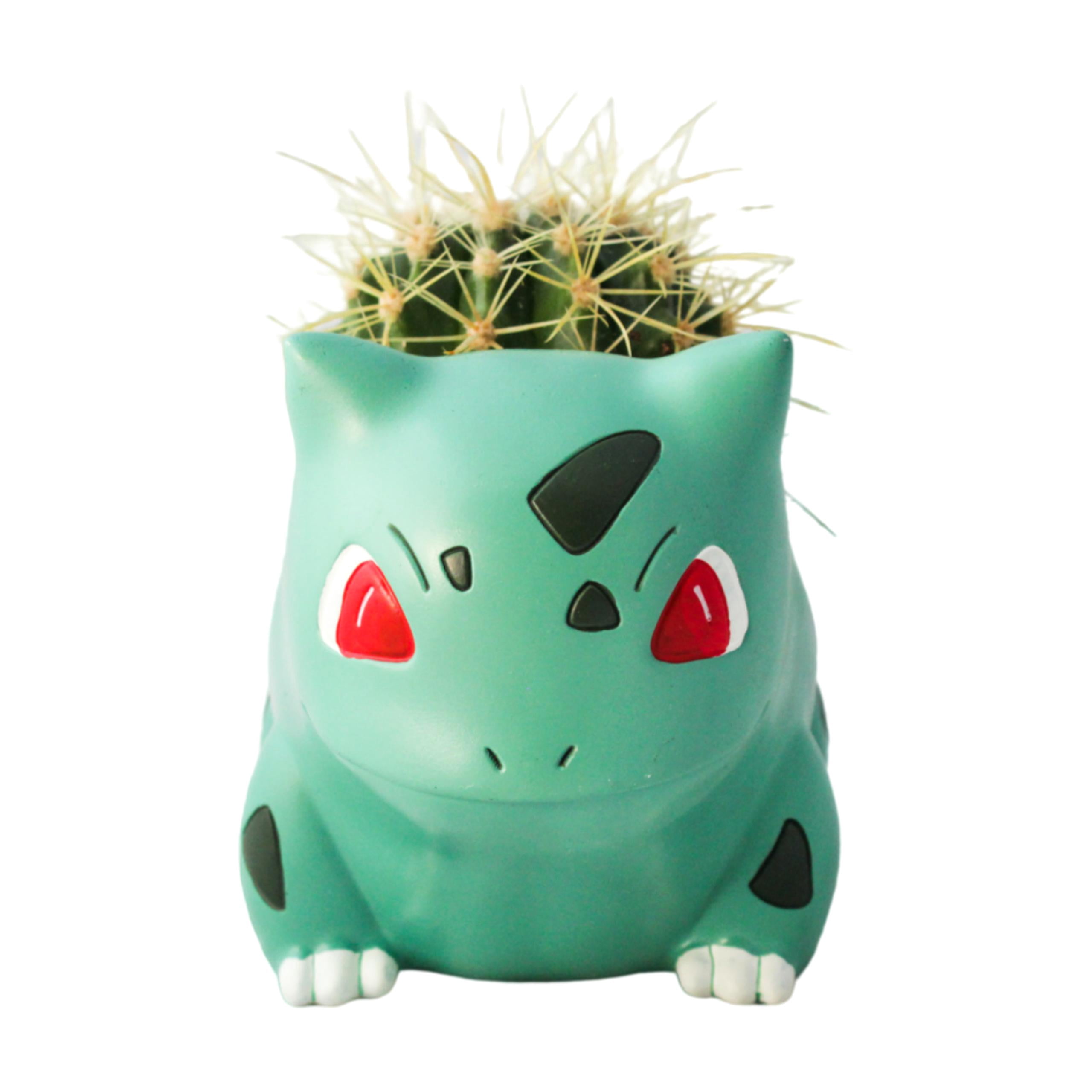 Bulbasaur Planter Pot 4'' - Mini Anime Succulent Planter For Office Desk, Home Decor, Garden