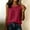 Red, variant on ClodeEU Women's Crew Neck Sleeveless Tank Top, Casual Loose Fit Blouse Khaki,Women's Plus L