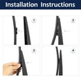 thumbnail image 6 of Unique Bargains Car Rear Windshield Wiper Blade Replacement for Hyundai Tucson 2004-2010 for Kia Sportage 2004-2010 Black, 6 of 6