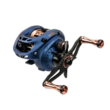 Kingdom MicroFly 4.9oz/138g Ultralight Baitcasting Fishing Reels 6.5:1 High Speed Freshwater Saltwater Water Casting Reel