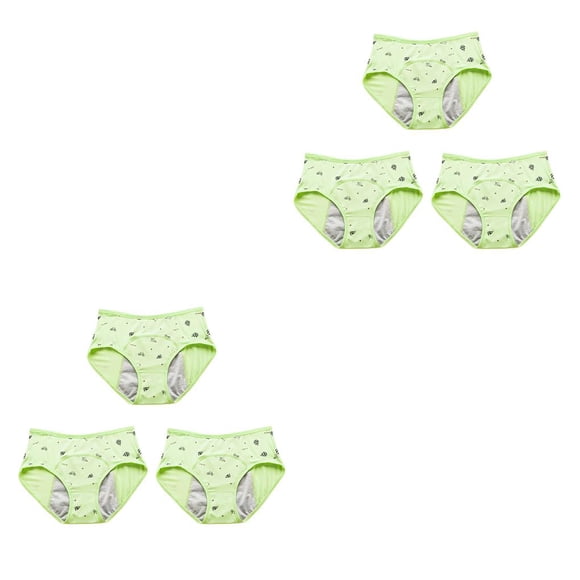 Minnieouse Bragas de período de dibujos animados para niñas, ropa interior menstrual, calzoncillos, lencería, calzoncillos a prueba de fugas, Type6 NO6