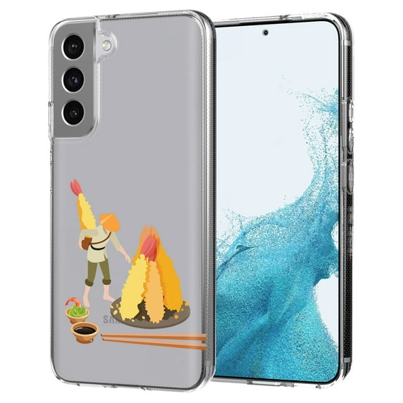 TalkingCase Slim Case Cover Compatible for Samsung Galaxy S22 Plus+ 5G, Shrimp 2 Print, Lightweight,Flexible,Soft, USA