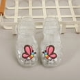 thumbnail image 6 of Zshosam Jelly Sandals Toddler Sandals for Toddler Girls,Toddler Shoes Baby Girls Cute Jelly Colors Hollow Out Non-slip Soft Sole Beach Roman Sandals Size 11,(White Little Kids 11), 6 of 6