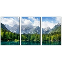 Yosemite National Park Canvas Wall Art Decor Landscape Wall Art Clear Water Lake Mountain Pictures Painting Prints on Canvas Modern Decoration（Only canvas）