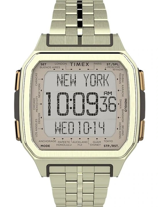 Timex Command Urban Metal Digital Goldtone - Walmart.com