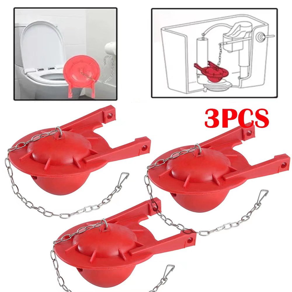 3 Pack Toilet Flapper Universal Replacement for Fush Valve, High