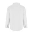 thumbnail image 4 of Aloohaidyvio George Long Sleeve Dress Shirts for Men - Regular-Fit Casual Button-Down Shirt with Pockets, 4 of 5