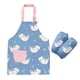 thumbnail image 1 of Delantal de cocina con dibujo para niños de 9 a 12 años, delantal de cocina ajustable con cordones y bolsillo frontal, dibujo para hornear, lavable y plegable, 1 of 6