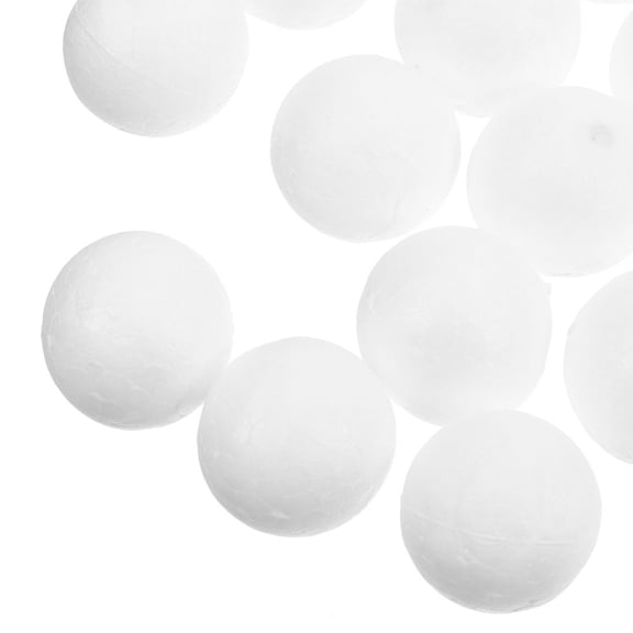 ELAYARD 100Pcs White Polystyrene Balls for Decoration Lightweight Shatterproof Craft Foam Spheres