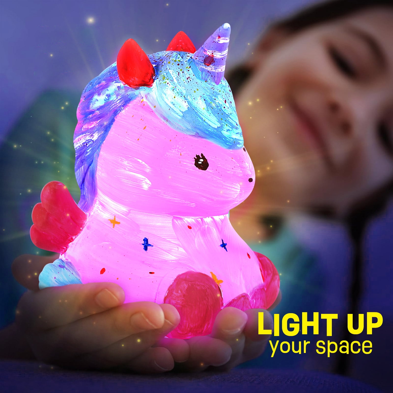 ORCHID M®Paint Your Own Unicorn Lamp Kit, Art Supplies Arts & Crafts - View #7